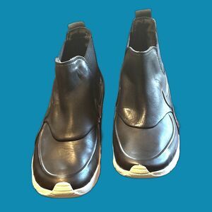 Nike Air Max Thea Mid Black Leather Chelsea Sneaker Boots - Women's 8.5 Like New